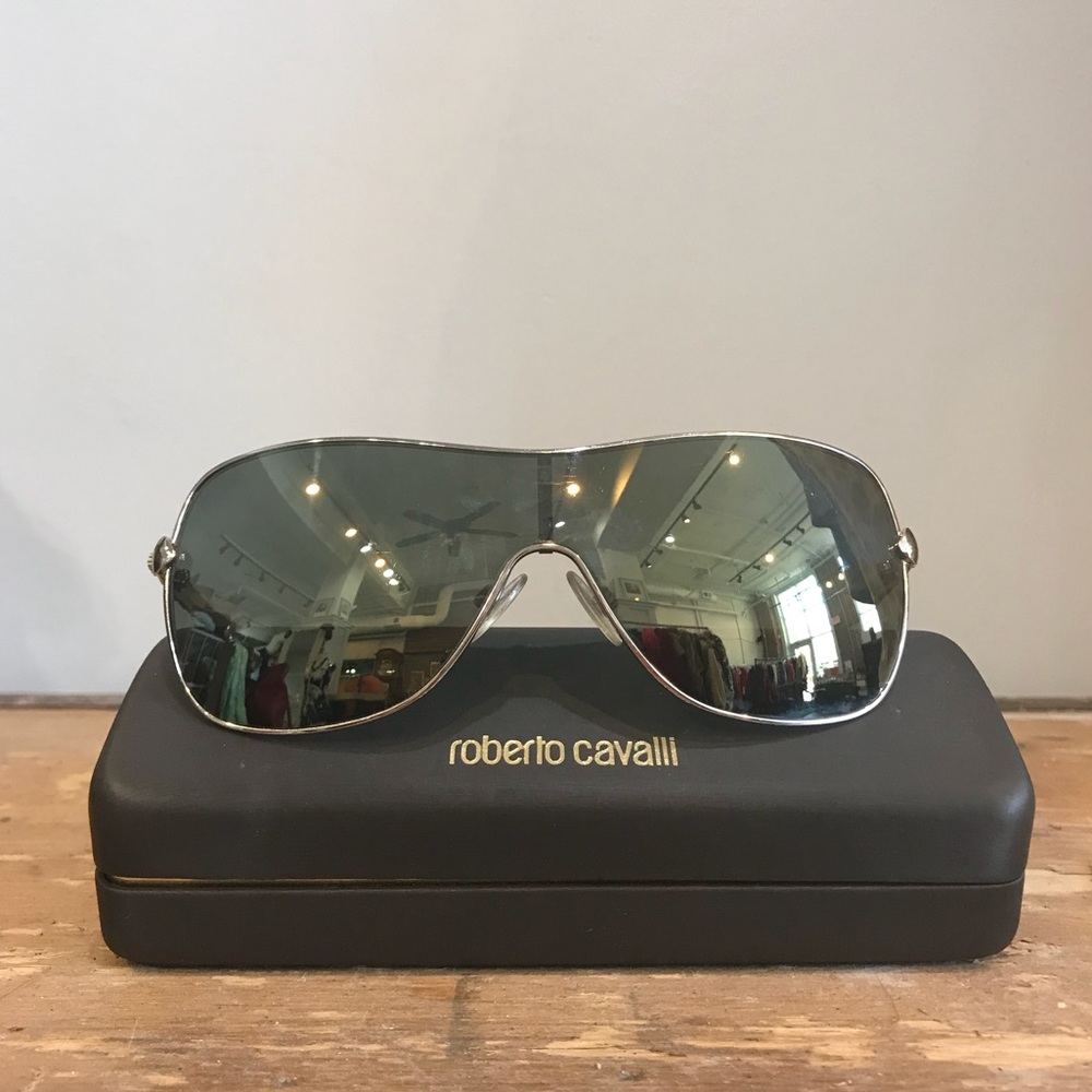 Roberto Cavalli Gold Tone Sunglasses